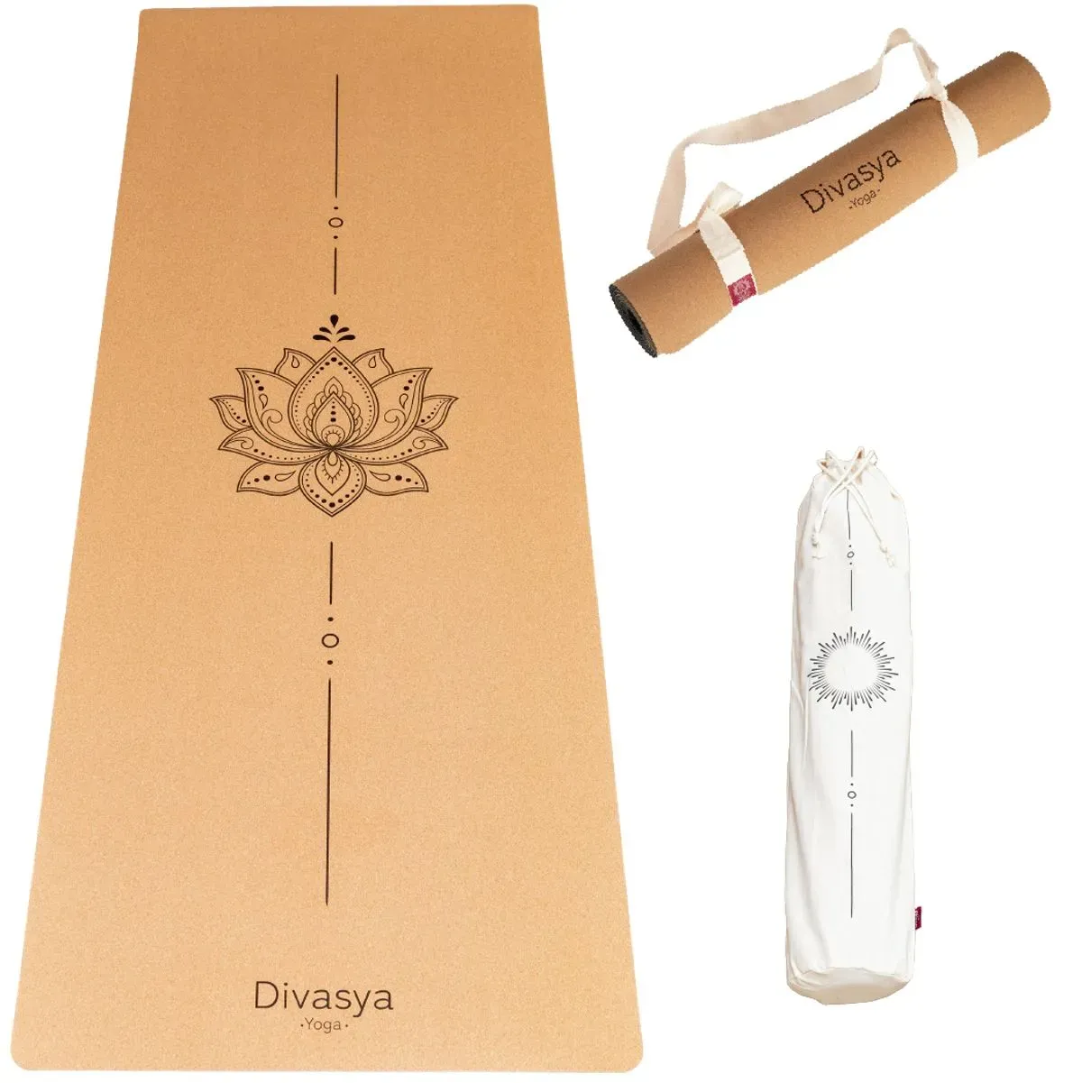 Divasya Kork-Yogamatte 1 St