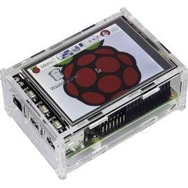 Raspberry Joy-it 3.2TC Display-Gehäuse Passend für (Entwicklungskits): Raspberry Pi Acrylglas klar