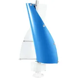 banborba 100W Vertikale Windgenerator, 24V Dreiphasiger Windrad Windturbine, 2-Klinge Vertikale Windkraftanlage mit Steuergerät, Geeignet für Boote, Pavillons, Hütten oder mobile Häuser (Blau/24V)