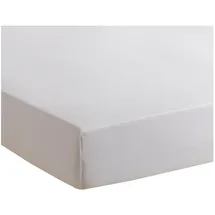 Traumschlaf Spannbettlaken Baumwolle-Jersey 180 x 200 - 200 x 200 cm weiß