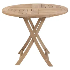 Lex Gartentisch Klapptisch Ø 90 x 74 cm Teak