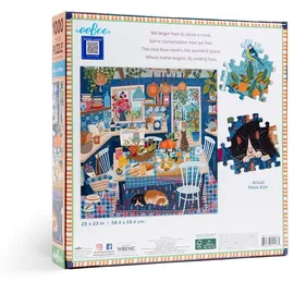 eeBoo PZTBUK Piece&Love Kitchen-1000 pc Puzzle 1000 pcs - Blue Kitchen