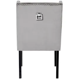 Jahnke Esszimmerstuhl »SAVIK NORFOLK« SAMT ANTHRAZIT GRAU/SCHWARZ