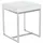 CLP Sitzhocker Barci Kunstleder 2er Set 40 x 45 x 40 cm Weiß