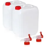 Höfer Chemie 2 x 10 Liter Kunststoff Kanister Set für Camping & Freizeit