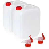 Höfer Chemie 2 x 10 Liter Kunststoff Kanister Set für Camping & Freizeit