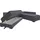 Home Affaire Eckcouch Cord 3-Sitzer Grau