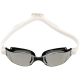 Aquasphere Xceed- Schwimmwettkampfbrille, Schwimmbrille für Männer und Frauen mit UV-Schutz und Silikondichtung, SILVER TITANIUM MIROR