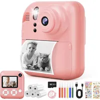 Sofortbildkamera Kinder Rosa Pink mit Bildschirm 48MP/1080P Neu Ovp Yabtf