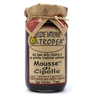 Mousse di Cipolla Rossa di Tropea Delizie Vaticane di Tropea – Feinste Zwiebelkonfitüre - Rote Zwiebelmarmelade aus Tropea - Italienisches Produkt