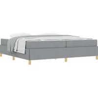 VidaXL Bettrahmen mit Matratze Hellgrau 200 x 200 cm