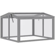 Outsunny Frühbeet, Hellgrau Holzwerkstoff, 80x58x90 cm |