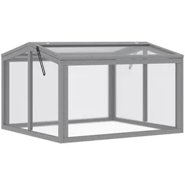Outsunny Frühbeet, Hellgrau Holzwerkstoff, 80x58x90 cm |