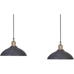 Hängeleuchte CHEYYAR Mango Holz Schwarz