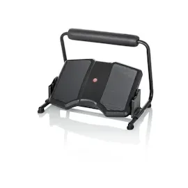 HJH Office Fußstütze PODI F Kunststoff Schwarz ergonomische Fußablage höhenverstellbar & neigbar, inkl. Beinablage, 830111