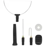 GARRYFIZH Heißdrahtschneider Styroporschneider 10cm elektrisch, 18W Heißschneidegerät mit Netzteil, Präziser Heißschneider für Styropor – Schnelles Aufheizen & Sicher schwarz
