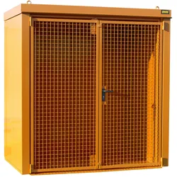 Gasflaschen Container B M1 lackiert RAL2000 Gelborange Umwelt Lagertechnik