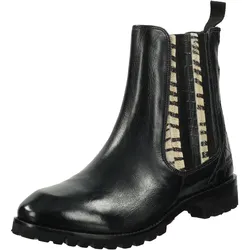 Stiefelette MELVIN & HAMILTON "Melvin & Hamilton Stiefelette Leder", Damen, Gr. 39, schwarz, Leder, casual, Schuhe