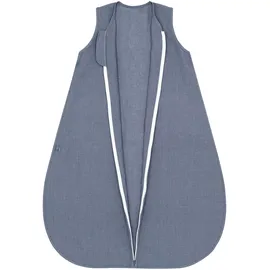 EMMA & NOAH Sommerschlafsack Essential Leinen 0.5 TOG, blau, 100%