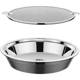 Ölsieb aus 304 Edelstahl, für Küche, Kochen, Gadget, Ölabflusskorb, Suppenbecken, Sieb zum Backen und Braten von Lebensmitteln