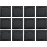 McPower Schutzkontakt-Steckdose McPower ''Flair'', 250V~/16A, IP44, anthrazit, 12er-Pack