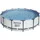 BESTWAY Steel Pro Max Frame Pool Set 427 x 107 cm lichtgrau inkl. Filterpumpe + Zubehör