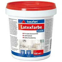 Baufan Latexfarbe Classic Weiß matt 0,75 l