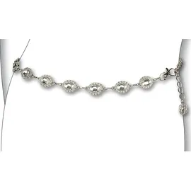 Bernd Götz Kettengürtel BERND GÖTZ "Kettengürtel als funkelndes Hüftcollier für feminine Auftritte", Damen, Gr. S1, silber, Metall, Gürtel