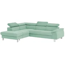 Uno Ecksofa Micky ¦ türkis/petrol ¦ Maße (cm): B: H: 72 T: 249.0