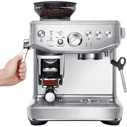 SAGE Espressomaschine "the Barista ExpressTM Impress", silber (gebürsteter edelstahl), 2 Tasse(n), Kaffeemaschinen, Siebträger
