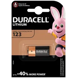 Duracell Photobatterie CR123A Ultra Lithium 3V / 1400mAh
