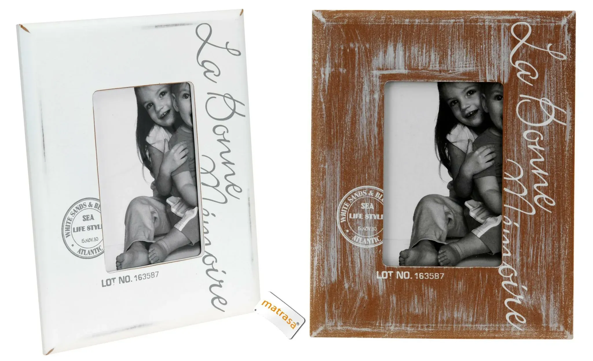 Bilderrahmen Sea Life Style für 10x15 Bilder aus Holz - Maritim