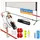Kesser Badmintonnetz 3-Fach-Höhenverstellbar Set