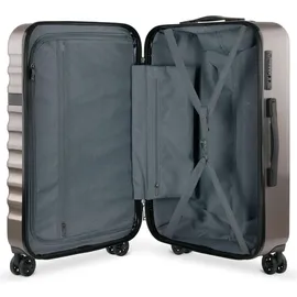 Bugatti Corium Koffer-Set 3-tlg. grau/rosa