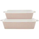 GREENGATE Auflaufform Alice CREAMY FUDGE Karamell Rechteckig 2er | Gr.: onesize