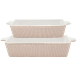 GREENGATE Auflaufform Alice CREAMY FUDGE Karamell Rechteckig 2er | Gr.: onesize