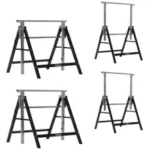 Trutzholm Arbeitsbock Stahl 800 kg schwarz 7-fach höhenverstellbar