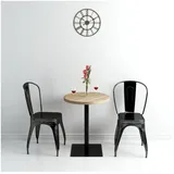 vidaXL Bistrotisch Ø 60 cm beige