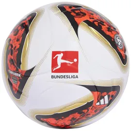 adidas Bundesliga 26/27 Torfabrik League Boxed Ball, White/Black/solar red, 4