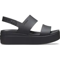 Crocs Brooklyn Low Wedge Wedge Sandal, Black/Black, 39/40 EU ( Herstellergröße: W9)