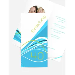 Einladungskarten Geburtstag selbst gestalten mit Spruch und Fotos im Onlinedesigner bei Meine-Kartenmanufaktur.de