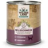 Wildes Land Wildschwein mit Pastinake 6 x 800 g