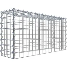 Gabiona Gabione-Anbaukorb Typ 3 40 x 80 x 20 cm Maschenw 5 x 5 cm
