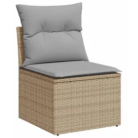 vidaXL Sofa Set 7-tlg. Beige/Grau Loungesofa