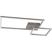 Trio Reality Leuchten LED Deckenleuchte Padella R62642407, Metall Nickel