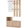 INOSIGN Ravenna Dielenschrank 100 x 29 x 191,5 cm braun
