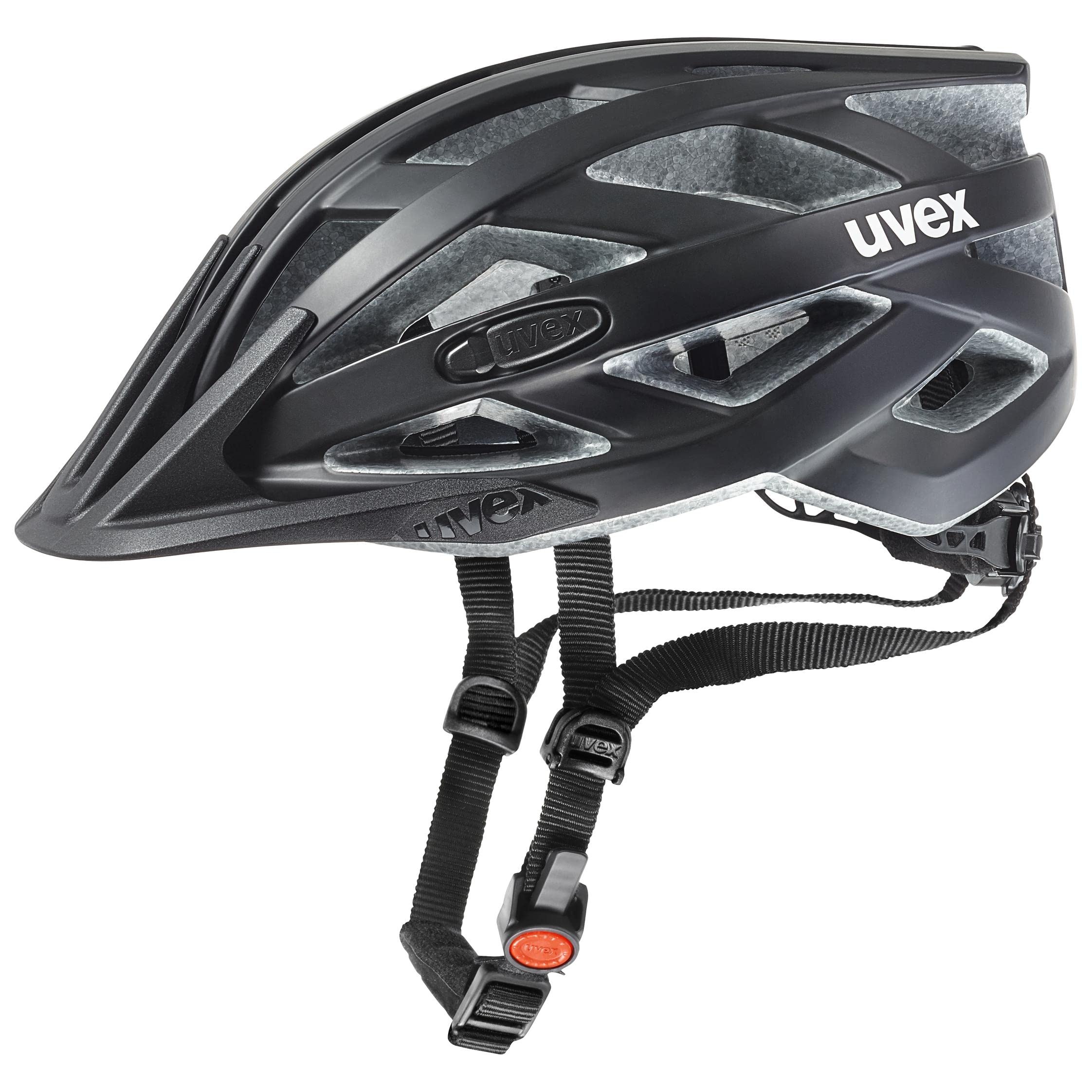 uvex i-vo cc - leichter Allround-Helm für Damen und Herren - individuelle Größenanpassung - erweiterbar mit LED-Licht - black matt - 52-57 cm