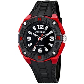 Calypso Herren Analog Quarz Uhr mit Plastik Armband K5634/4