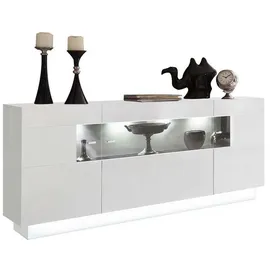 HOMETREND Sideboard Sensis - Hochglanz Weiß