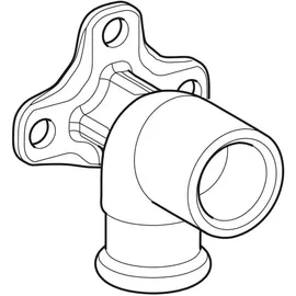 Geberit Anschlusswinkel Mapress d= 15mmxRp 1/2, Kupfer, 90Grad, Rotguss